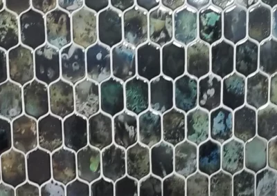 Shower Wall Dark Tile